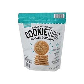 Benton's Toasted Coconut Cookie Thins 4 Ounce Crunchy Delicious Snack Made in USA