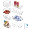 iDesign Fridge Storage Bin Set - Includes Bins with Handles