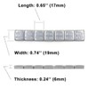 CKAuto 1/2oz, 0.5oz, Grey, Adhesive Stick On Wheel Weights, 63