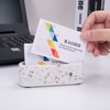 BAOHD Concrete Business Card Holder for Desk, Modern Terrazzo Business