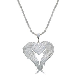 Montana Silversmiths Western Inspired Heart Necklace (Angel Heart)
