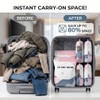 ZFFAFUR No-Pump Vacuum Storage Bags 2-Pack Large – Press &