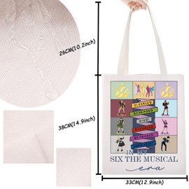 Musical Gift Broadway Six Musical Merchandise Tote Bag For Musical Lovers Musical Queen Gift Musical Theatre Gift (U.Six Tote)