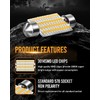 LUYED 569 578 LED Dome Light Bulbs Warm White Non-Polarity