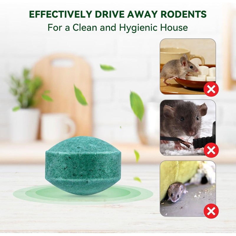 Mouse Repellent for Indoor and Outdoor, 24 Pack Peppermint Mice