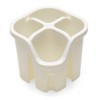 Addis 517940 Cutlery Utensil Drainer Caddy with 4 Compartments, Linen