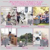 SELORSS Foldable Utility Cart Rolling Crate Handcart Shopping Cart with