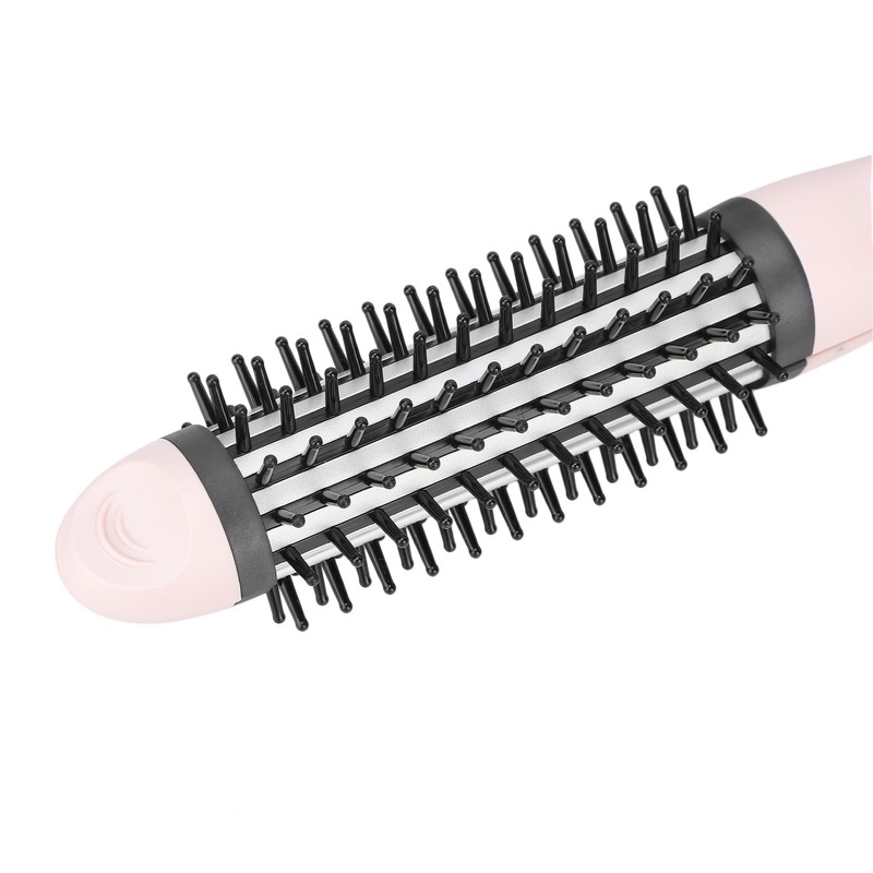 2‑in‑1 Hair Straightener Flat Iron Hot Round Brush Hair Straightening