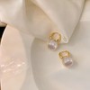 HUGE TOMATO Big Pearl Drop Earrings for Women, Statement Extra