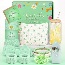 Exquisite Birthday Gifts for Girls Teens - Best Birthday Presents for Her - Green Unique Gift Baskets for Women - Back to School Gifts for Best Friends Girlfriend Daughter Mom Sister Coworker