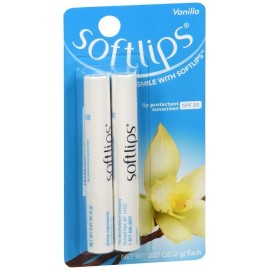 Softlips Stick SPF20 Vanilla 2pk 12x0.14oz