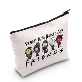 Novelty Gamer Gift Straight Outta The Gate Zipper Pouch Makeup Bag (BG3 Friends EU)