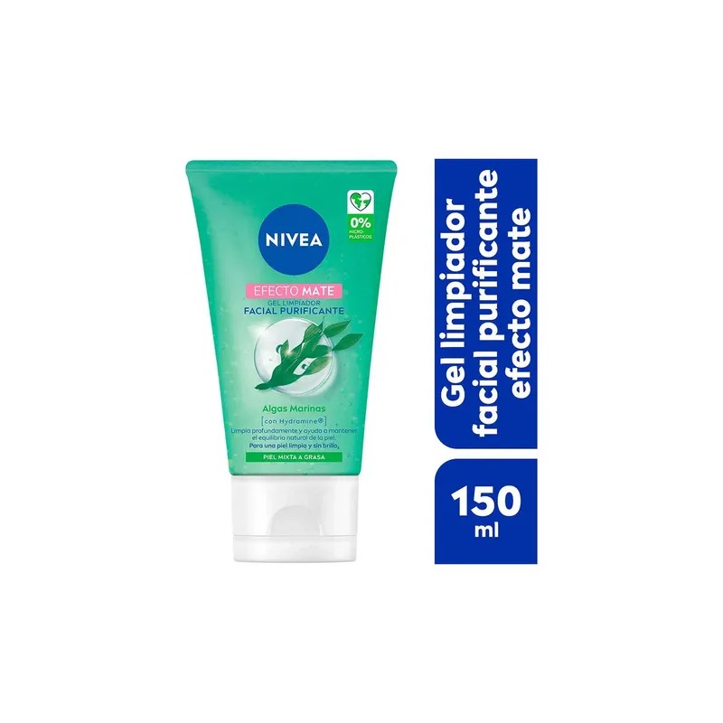 Gel Nivea Limpiador Facial Purificante Efecto Mate 150