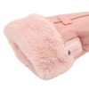 Pink USB Heating Gloves Hand Warmer Touch Screen Design Adjustable