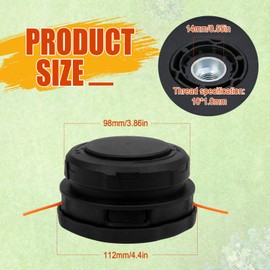 SYWAN AH1530 Trimmer Head for EGO 15-Inch String Trimmer Models ST1500XY ST1502SA ST1502XY ST1504SF, Clockwise (1)