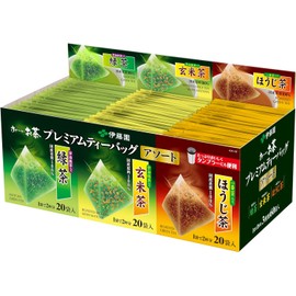 Thunder Tech Ito-en Ocha Japanese Premium Tea Bag Green Tea Genmaivha Houjicha with Uji Matcha 1.8g x 60 Bags Zero Calories, Caffeinated Direct Import