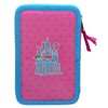 CARTOON School Pencil Case with 3 Zips with Multiple Compartments