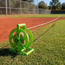 Rope Reel Sports String Winder 1600ft Rope Cord Winder A Rotating Handle | 10 Ground Pegs Suitable for Football Fields, Baseball Fields, and Farm Marking Packages