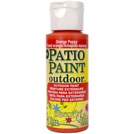 DecoArt Outdoor Acylic Paint, Acrylic, Orange Poppy, 59ML