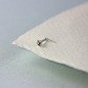 jewellerybox Sterling Silver Andralok Nose Stud with 3mm Clear Crystal