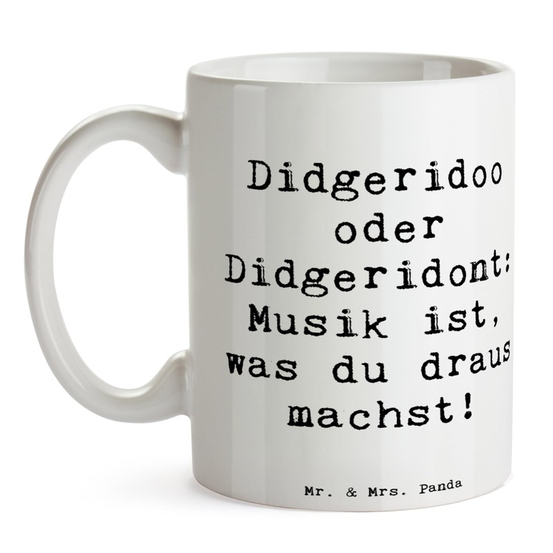 Mr. & Mrs. Panda Tasse Spruch Didgeridoo Musik - Geschenk,