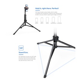 Tripod Selfie Stick Wireless Monopod Compatible with Consumer Cellular IRIS Connect, Remote Shutter Built-in Self-Portrait Extendable Stand