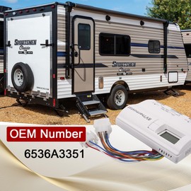 6536A3351 Digital Thermostat Compatible with Coleman-Mach， Two-Stage Digital Thermostat for Heat Pump & Gas Furnace，Wall-Mounted (White)