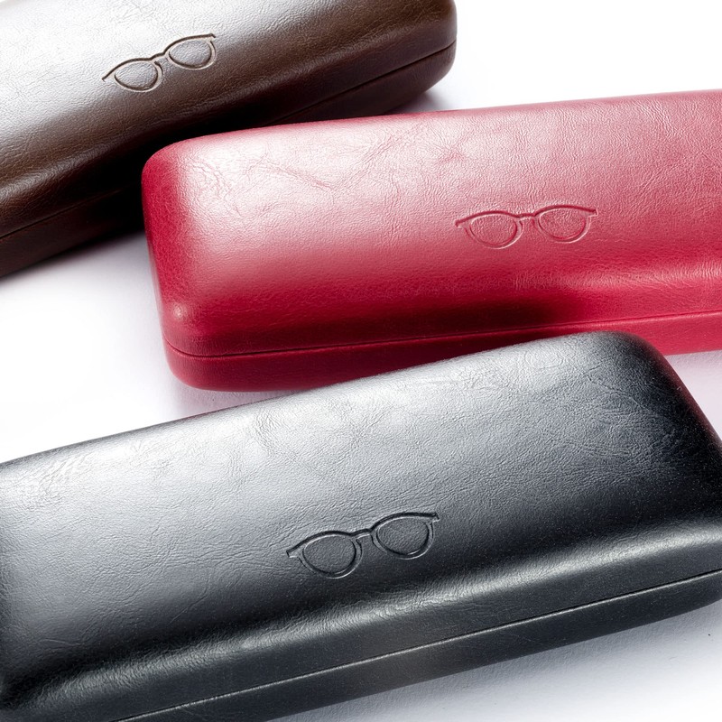 FEFI - Hard Case Glasses Case in Leather Look with