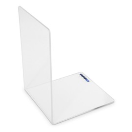 Plexiglas® Bookend Shelf 13.5 x 15 x 20.5 cm with Rounded Corners as Angled Book Holder