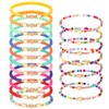 ViEinkaufen 19Pcs Girls Friendship Bracelets Set, Adjustable Elastic Beaded Bracelets