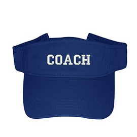 Coach Visor Hat - Embroidered Unisex Visor - Summer Sun Visor (Royal Blue)
