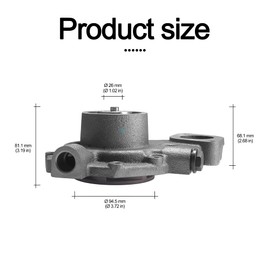 AULINK Water Pump RE505980 RE505981 RE500737 RE500734 RE546906 (Engine 4.5L 6.8L) For John Deere Tractors 5083E 5093E 5101E 5083EN 4045 6068 6230 6310