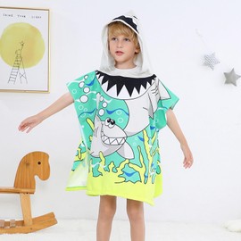 KASESSS Hooded Towels for Kids, Microfiber Poncho Towels for Kids, Toddler Towel Ultra Soft, Kids Towel Absorbent, Swimming Towels for Kids, Kids Hooded Towel, Children's Bath Towels for Boys Girls