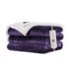 BRILLIO Electric Heated Blanket Flannel & Sherpa 62"x84" Twin Size
