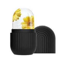 Face Ice Mold, 1 Count/2 Counts/3 Counts  Silicone Ice Face Roller, Ice Compress Face Massager, Face Massage Tool, Skin Care Tool for Women & Men - Color: Black, Specification: 2 Counts