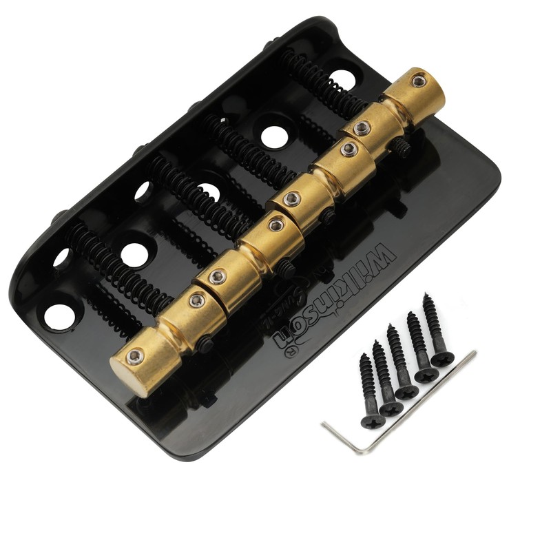 Wilkinson WBBC Vintage 4-String Bass Bridge Brass String Rider Bridge
