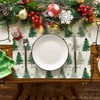Artoid Mode Xmas Trees Snowflake Merry Christmas Placemats for Dining