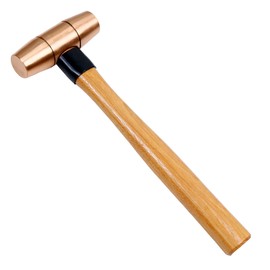 WEDO Copper Sledge Hammer 1-1/2lb,Solid Copper Mallet Hammer,Fiberglass Handle,Length 340mm,Die-Forged, Corrosion Resistant, DIN Standard