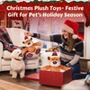 Newget Christmas Dog Toys, Dog Squeaky Plush Chew Toys with