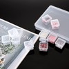 Sumnacon Transparent Bead Case Parts Storage Case with Lid, Independent,