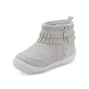 Stride Rite 360 Girls Bianca First Walker Shoe, Grey, 4