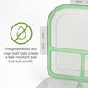 Large To-Go 3-Compartment Food Container, 9.4" X 9.4" X 2.5",