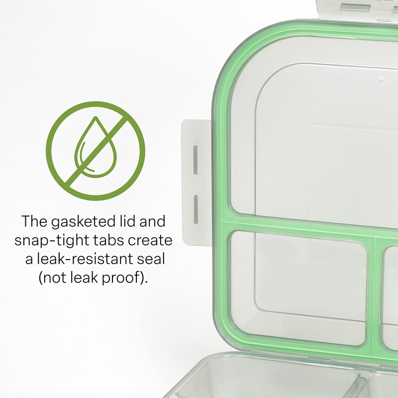 Large To-Go 3-Compartment Food Container, 9.4" X 9.4" X 2.5",