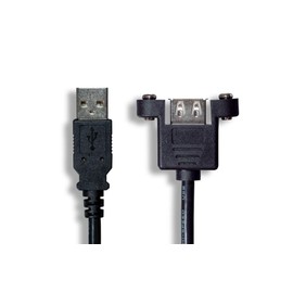 Cablelera USB AM/AF with 6' Panel Mount (ZCCCDNMF-06)