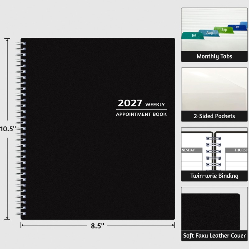 2027 Appointment Book - January - December 2027, Appointment Planner