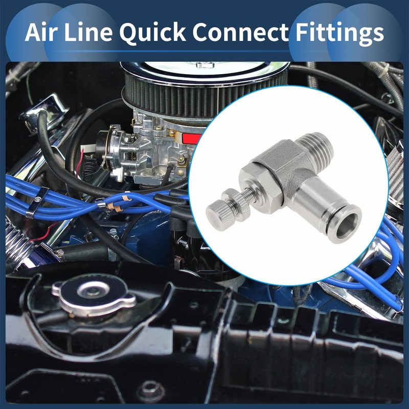 RATCHROLL Push to Connect Air Fittings 5/16" 90 Degree Air