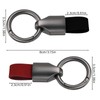 Rayibuir 2Pcs Car Key Chain Clip, Leather Multifunctional Keychain Car