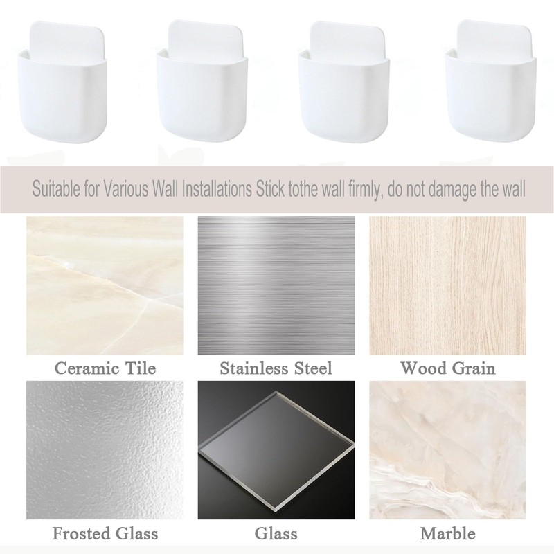 ZSRVAJ 4Pcs Remote Control Holder, TV Remote Holder Remote Control