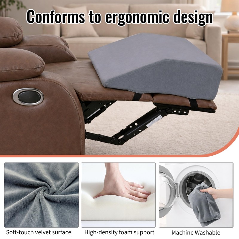 VGLCBBSTS Extra Large Recliner Leg Pillow, 20" x 16" x