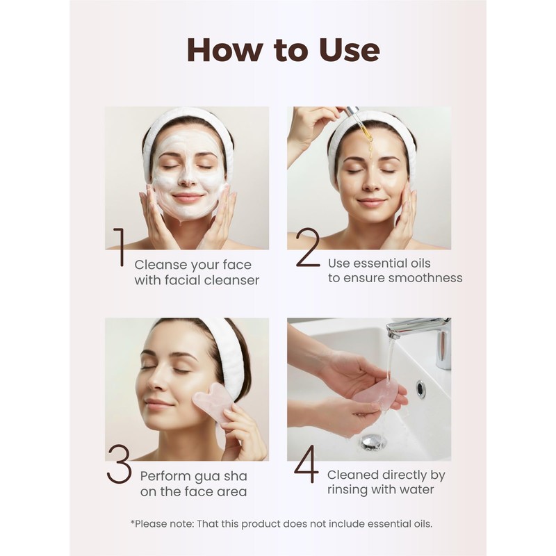 Gua Sha Facial Tools, Guasha Tool for Face Acupuncture Therapy